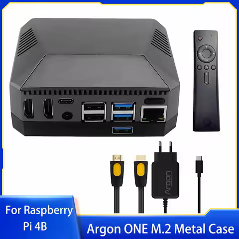 Argon ONE M.2 Aluminum Case Expansion Slot GPIO Cover Cooling Fan For Raspberry Pi 4 Model B