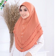 (Alfaro M) Tudung Sarung Instant Saiz M Tanpa Dagu