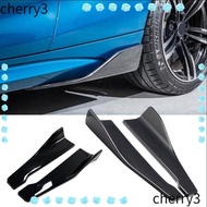 CHERRY3 Car Side Skirt Bumper Bars, Extensions Spoiler Splitter Car Bumper Spoiler Rear Lip, Automobile Accessories Carbon fibre Diffuser ABS Car Corner Bumper Guards Car