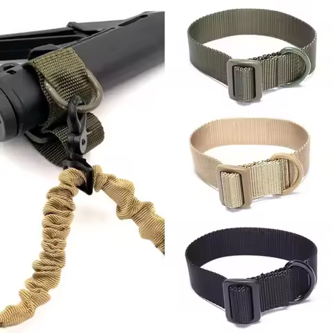 Multifunction Airsoft Tactical ButtStock Sling Adapter Rifle Stock Gun Strap Rope Strapping Belt Mou