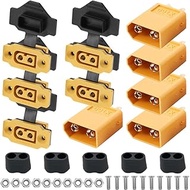 XT60E-F Plug Kit XT60E-F Socket Panel Mount XT60H XT60 Plug Bullet Connector with Waterproof Cover f