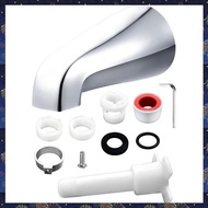 (F  Z)Universal Tub Spout with 5 in 1 Adapter Bathtub Faucet Replacement Without Diverter Fits 1/2 I