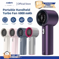 Hawei Mini Fan 4000 mAh Turbo Mini Fan Rechargeable Handheld Portable Strong Wind Electric Jet Hand 