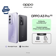 OPPO A3 Pro 5G 16(8+8GB) + 256GB / 2 Years Screen Care / 360° Damage-Proof Armour Body / 45W SUPERVO