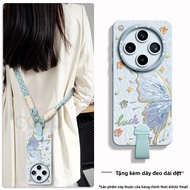 Ốp lưng GGUU cho Oppo Find X8/X7 Ultra bằng silicon hình bướm chống rơi