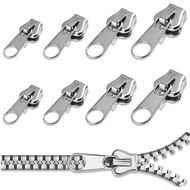 Zipper Pull Replacement,4 Sizes Zip Slider Replacement, Replacement Zipper Pulls Metal Replacement Z
