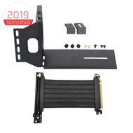 GPU Stand Image Card Vertical Holder with PCI Express Extension Cable Fixed GPU PCI-E Built-in Vertical Bracket