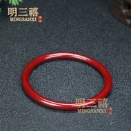 朱砂手鐲 女式晶體砂內心經寬本命年雄黃朱砂叮噹鐲 寬鐲子