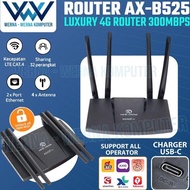 SHIPPINGbebas - 4G LTE WiFi Modem Router AX-B525 All Operator GSM 4 Antenna AX B525