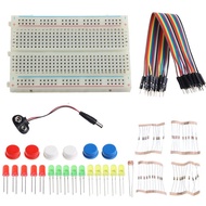 DIY Starter Kit Mini Breadboard LED Jumper Wire Tested for Arduino UNO R3 ☆hengmaTimeVo