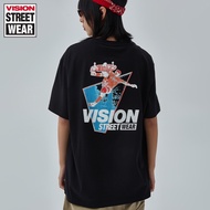 Ready Stock VISION STREET WEAR men and women with the same paragraph street casual skateboard print T-shirt couples short-sleeved T-shirt half-sleeve