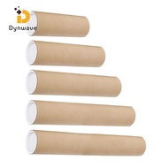 [Dynwave] Large Cardboard Mailing Tube Art Poster Roll Shipping Tube with Caps for Blueprint and Cha