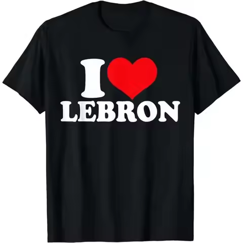 Simple Style Casual Cotton Short Sleeve White Letter Print " Lebron" T-Shirts Men Women, Slam Cover 