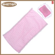 SHZTGM ตุ๊กตาที่นอนเดียวพร้อมหมอน1/12ตุ๊กตา House Bedroom Furniture