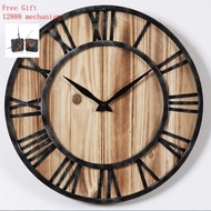 Wall Clock Clock Retro Creative Metal Decorative Wall Clock Alarm Clock