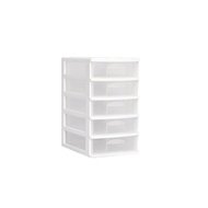 5-Layer Transparent Drawer Cabinet Grade A White Model A-111 For A4 Paper Stationery Items