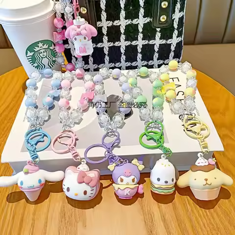 Sanrio Cinnamoroll Phone Chain Pendant Keychain Keyrings Cinnamoroll Keychain Itabag Backpack Bags A