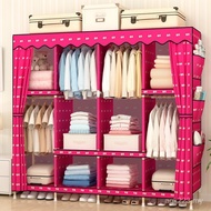 Rental Room Thickened Hanger Household Plastic 5V Wooden Assembly Wooden Cloth Wardrobe Knot Log Chi