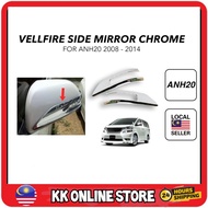 Toyota Vellfire accessories ANH20 2008-2014 side mirror chrome liner cover vellfire car accessories