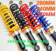 ADJUSTABLE ABSORBER 330mm 340mm 280mm EX5 DREAM KRISS RXZ WAVE DASH CLASS ABSOBER WAVE 100 110 125 C