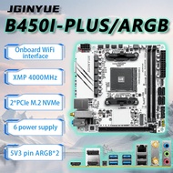 JGINYUE B450 AM4 ITX Motherboard supports AMD Ryzen2000-5000series CPU EXPO PCIe3. 0 DDR4 MAX 32GB R
