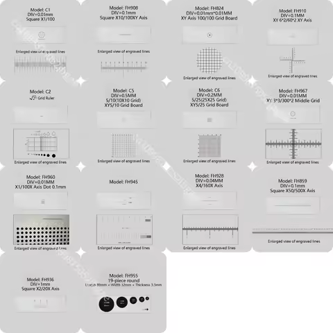 1PC Microscope Stage Micrometer Calibration Slide Graduated Scale Slide 0.1/0.01mm Microscope Reticl
