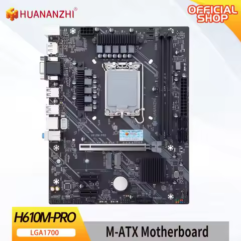 HUANANZHI H610M PRO M-ATX DDR4 Motherboard Support 12 13 Gen H610 Intel LGA 1700 CPU 12100F 12400F 1