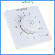 KOK Type 86 Ceiling Fan Speed Adjuster Concealed Speed Controller 5-speed Adjust