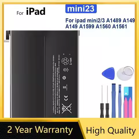 Tablet Battery 6471mAh For Apple iPad mini2/3 A1489 A1490 A149 A1599 A1560 A1561 mini2 mini3 mini 2/