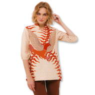 Arjuna Weda Blouse Batik Wanita Motif Garuda