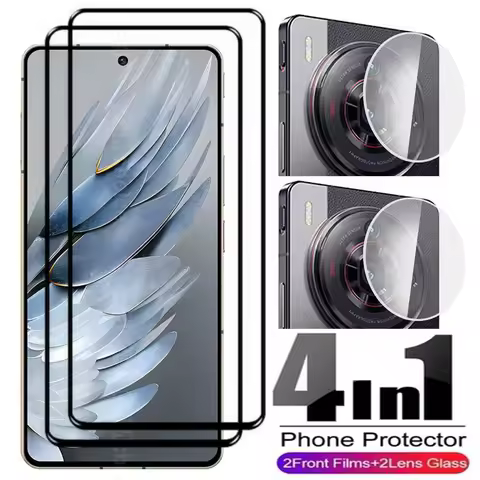 3D 9H Tempered Glass For ZTE Nubia Z50S Pro 6.78" Screen Protector with HD Lens Protector On for ZTE
