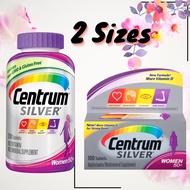 Centrum Silver Women 50+ 100/ 200 Tablet Multivitamin For Women Immunity