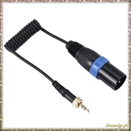 [S D K G]  Locking Type 3.5mm to 3.5mm TRS to XLR Microphone Output  Cable for Wireless Receivers