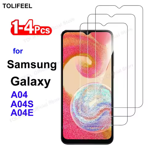 Tempered Glass For Samsung Galaxy A04 A04S A04E Screen Protector Film HD Crystal 9H Protective Trans