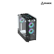 RAKK Grande ATX Open Frame Tempered Gaming PC Case Black for Desktop PC