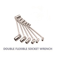 Heavy Duty- 6 Point - Double Swivel Flexible Double Head Socket Wrench - 8mm to 19mm Socket Wrench S