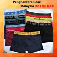 Cotton men boxer SELUAR DALAM DEWASA LELAKI ORIGINAL / SELUAR TIDUR PENDEK LELAKI / BOXER TYPE / SPE