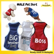 New Baju Kucing Pet Shirt Singlet Vest Summer Male Boss Brother Mommy's Boy