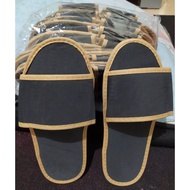 HITAM - Sandals slipper Thin slide hotel Slippers Black Color