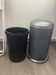 IKEA 灰色特大垃圾桶 垃圾桶 不鏽鋼垃圾桶