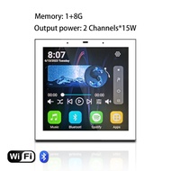 มินิสมาร์ท DLNA อินเตอร์คอม WiFi บลูทู ธ เครื่องขยายเสียงติดผนัง 4 นิ้ว Android แอมป์เพลงแผงโฮมเธียเ