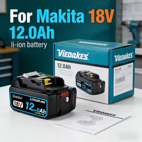 Viedakes 18V 12.0ah battery For Makita 18V Battery 10.0Ah LXT For DHR242 XPH16 XAG04 Rechargeable 18