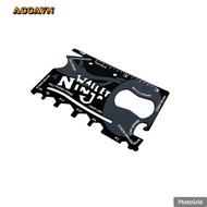 Ninja Wallet Multifunction Card Ruler 18in1 EDC Credit Card Sized - W085 - Black