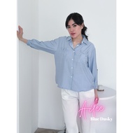KEMEJA Cammomile AILEE 2303037 AF TPJ ERIKA Pleated Pocket Shirt