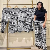 Rayon Pants Elephant Mihu mihu Elephant Thailand