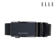 ELLE HOMME | เข็มขัดหนังวัวแท้ หนังนิ่ม หัวเข็มขัด Auto Lock สไตล์ Casual Business | H84010