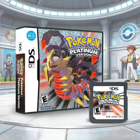 NDS Game Card Pokemon Series Diamond Pearl SoulSilver HeartGold Platinum USA Version (R4 Card Versio