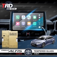 [𝐓𝐄𝐌𝐏𝐄𝐑𝐄𝐃 𝐆𝐋𝐀𝐒𝐒] TOYOTA COROLLA ALTIS 2020 - 2023 Screen Protector Head Unit Navigator Accessori Aks