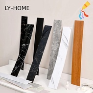 LY Floor Tile Sticker, Marble Grain Living Room Skirting Line, Home Decor PVC Self Adhesive Windowsill Corner Wallpaper