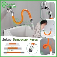 Selang Air Fleksibel Sambungan kran slang air slang flexible serbaguna putar faucet hose